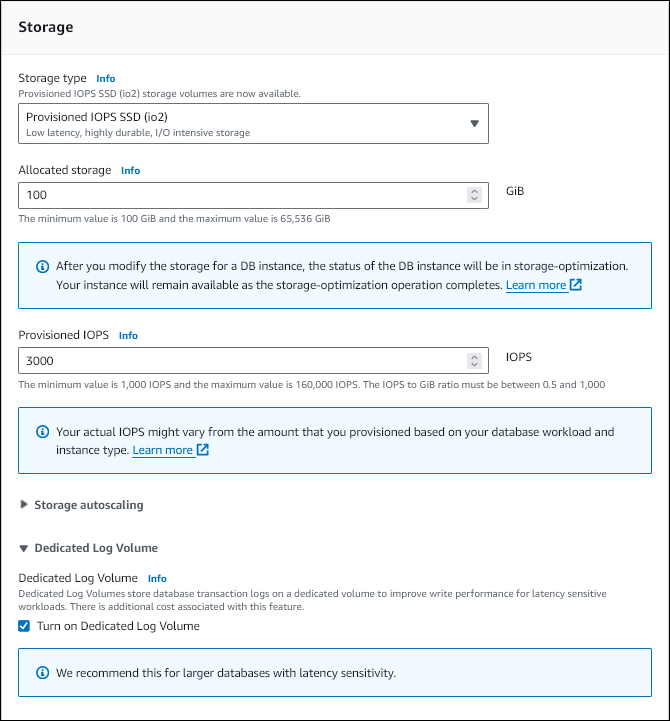DLV auf einer neuen DB-Instance aktivieren.