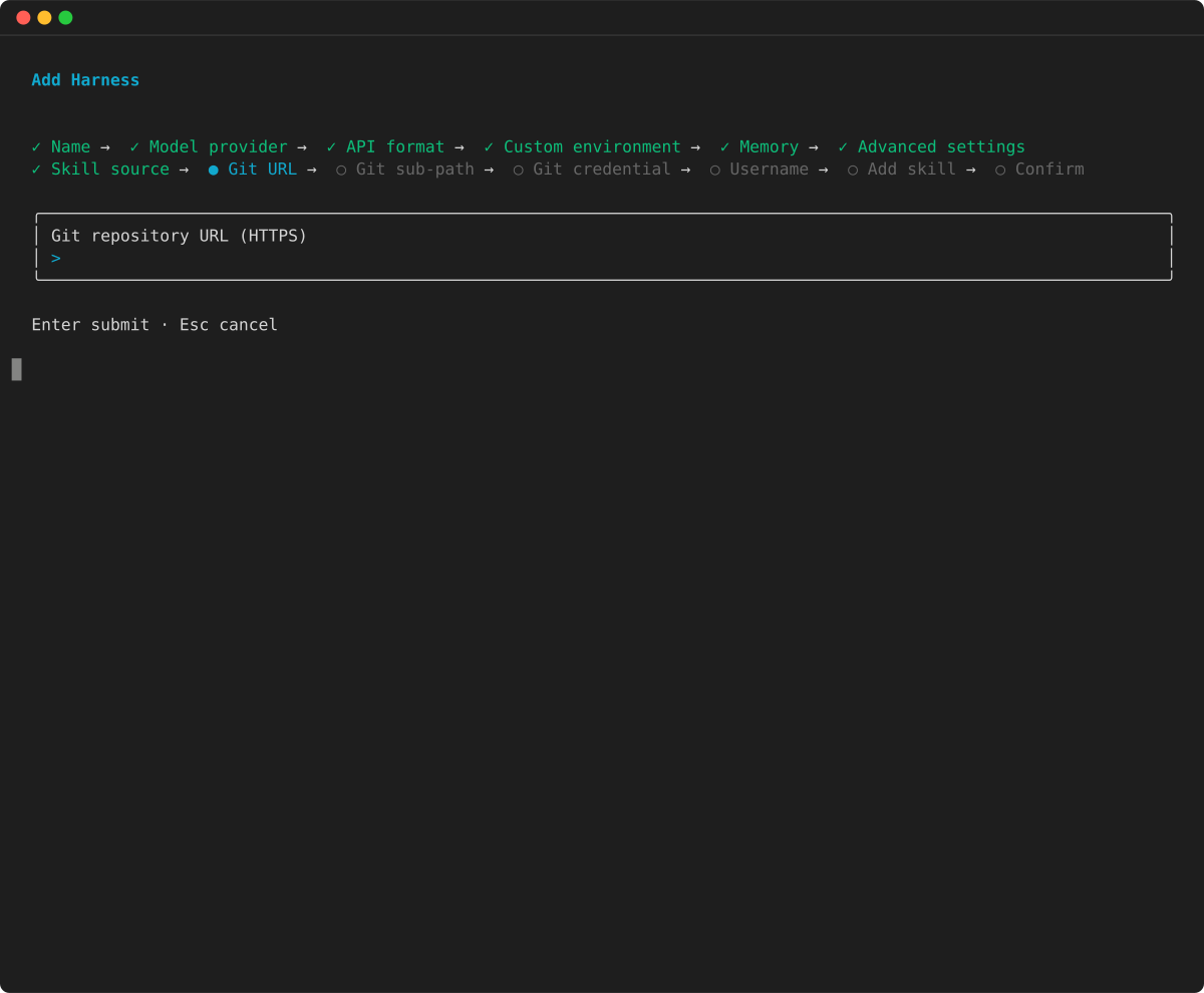 Geben Sie die Git-Repository-URL ein