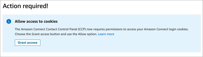 Banner „Zugriff gewähren“