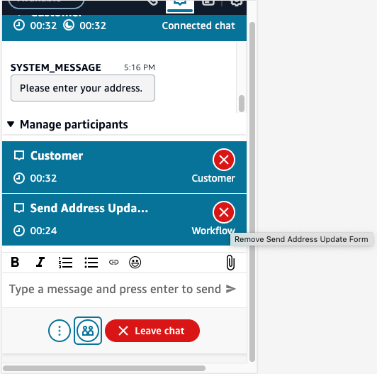 Status des aktiven Workflows