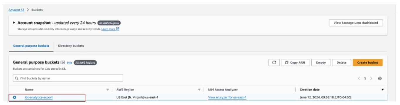 Einen Amazon S3 S3-Bucket erstellen oder identifizieren