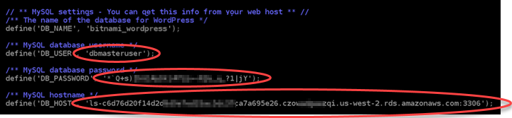Änderungen an der WordPress Konfigurationsdatei.