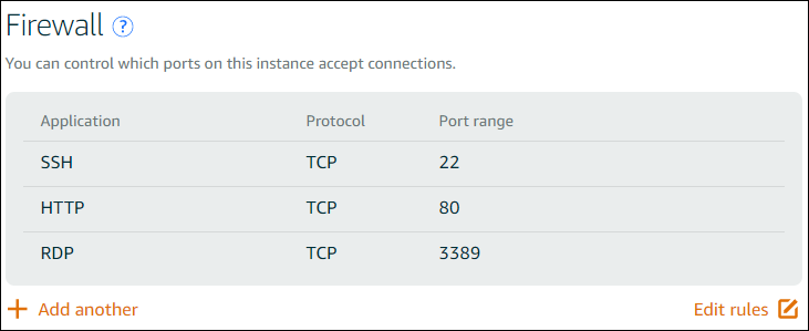 Firewall-Einstellungen