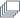 Striped icon representing a list or menu with multiple items.