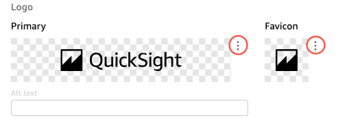 Der Bereich Logo auf der Seite mit den Markeninformationen.