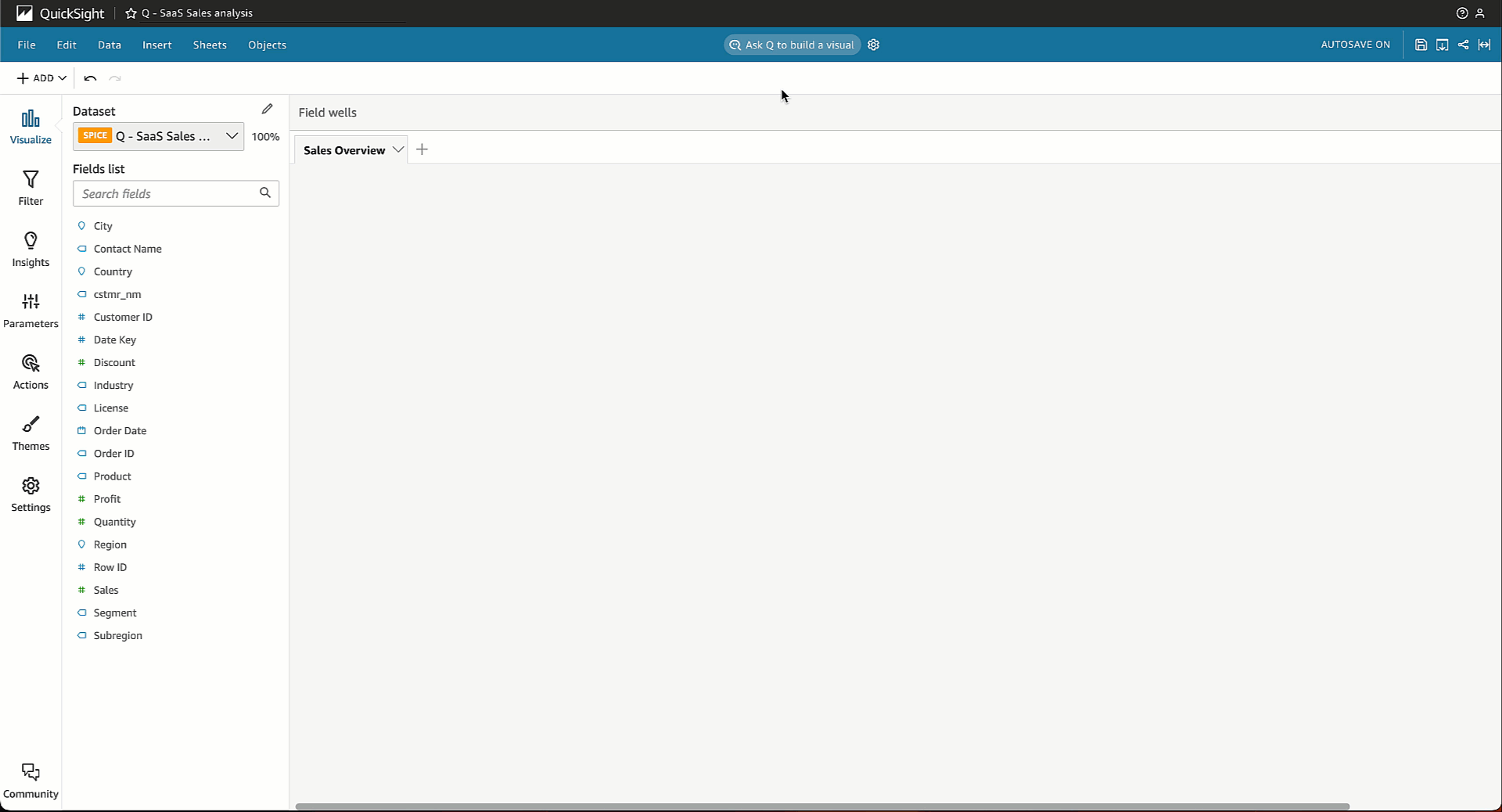 Ein Benutzer erstellt eine Visualisierung und erstellt ein berechnetes Feld mit Generativer BI in Amazon QuickSight.
