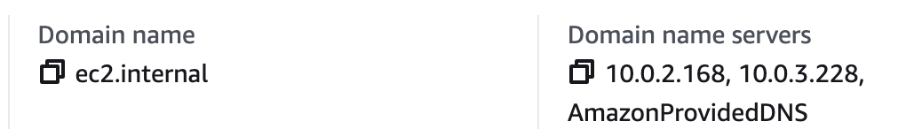 Beispiel für Domänennamen und Domainnamenserver