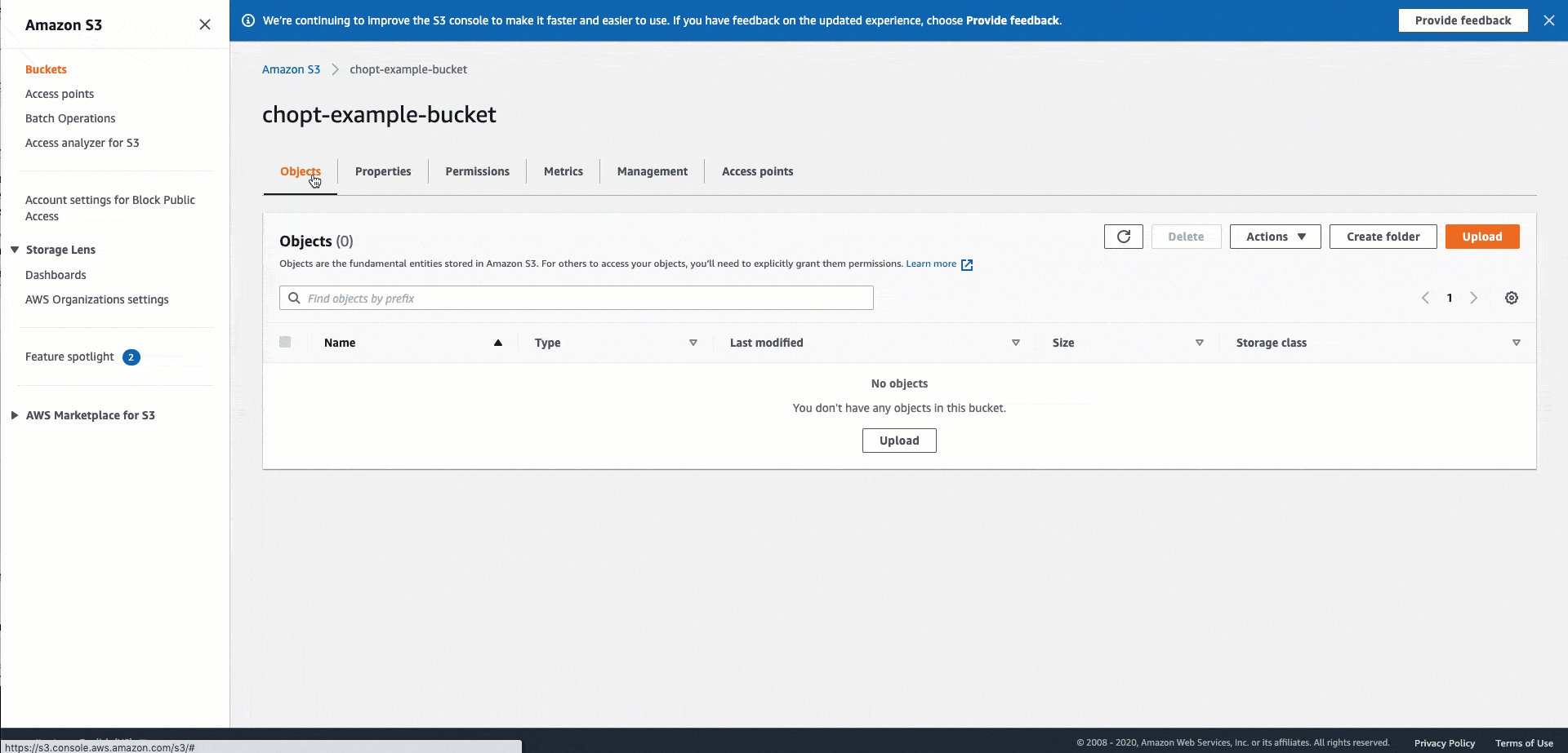 Gif zum Hinzufügen einer CORS-Header-Richtlinie mithilfe der Amazon S3 S3-Konsole.