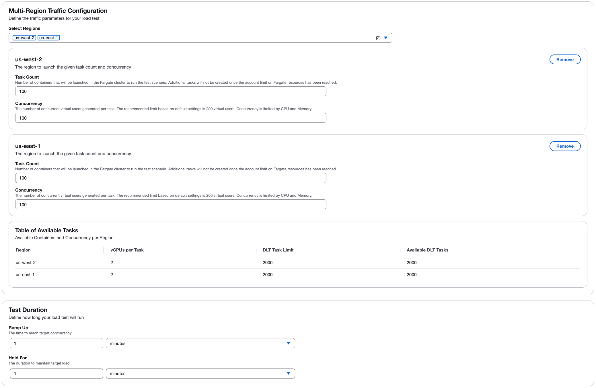 Traffic Shape-Konfigurationsbildschirm
