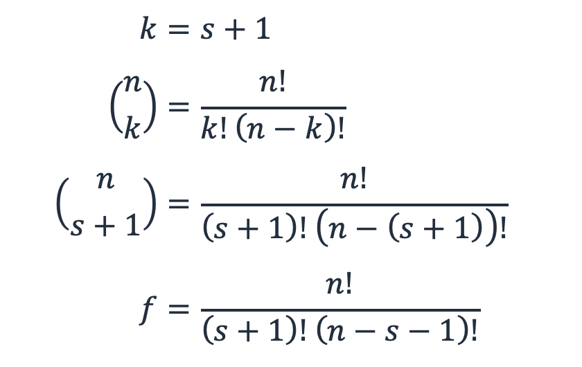 Bild von vier Gleichungen