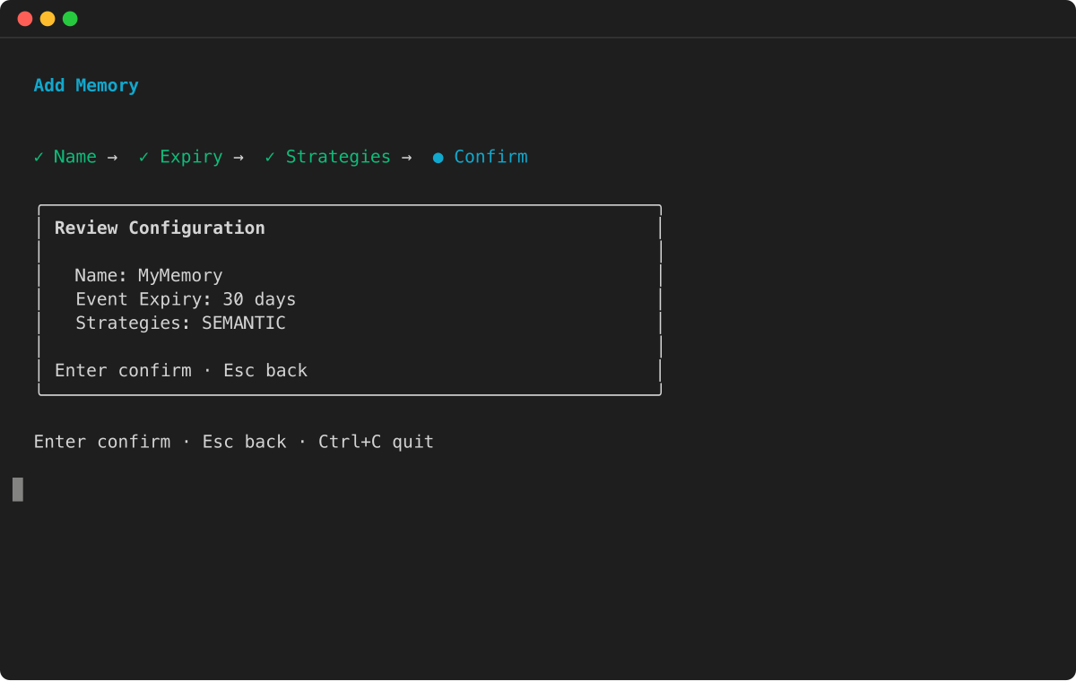 Asistente de memoria: revise la configuración