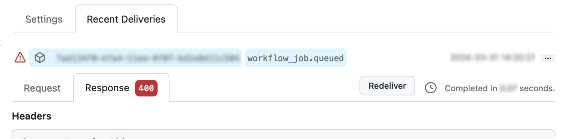 La respuesta o el mensaje de error devuelto desde CodeBuild.
