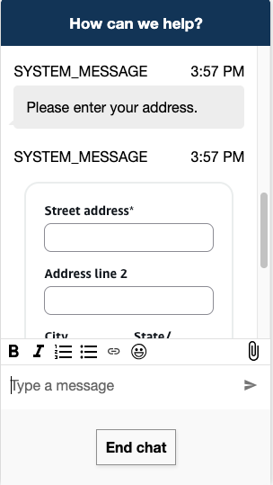 El cliente recibe el formulario