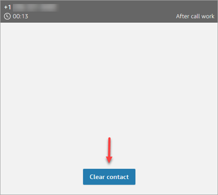 Cuando la llamada funcione, el botón Cerrar contacto.