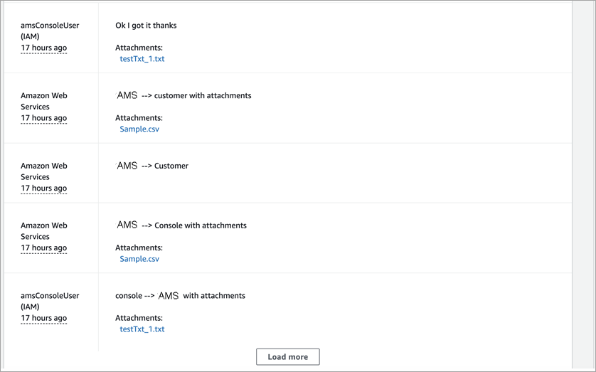 Lista de correspondencia recibida.