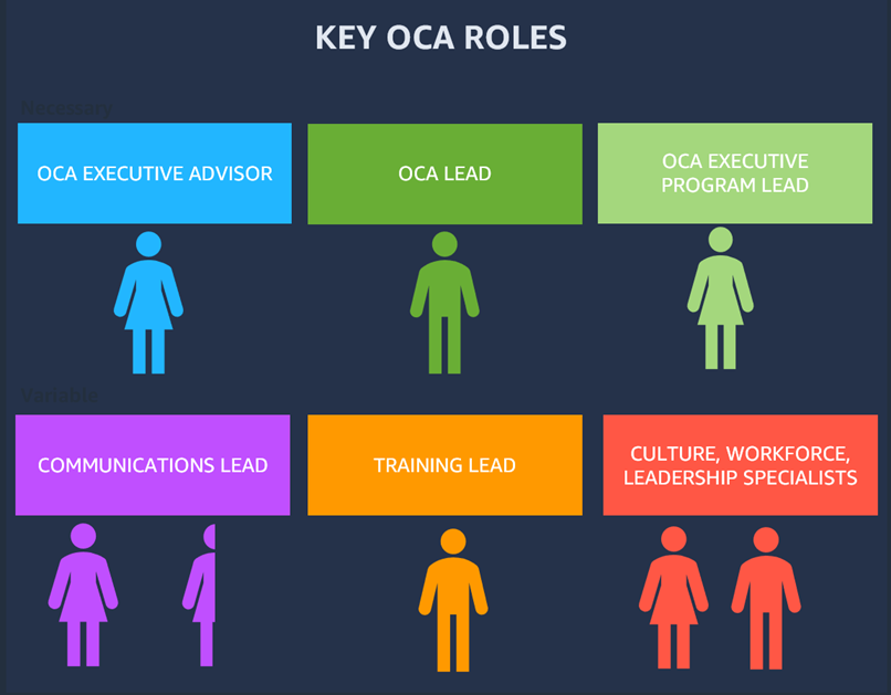 Funciones clave en un OCA proyecto.