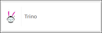 Elija la tarjeta de origen de datos de Trino para crear un nuevo conjunto de datos con Trino.