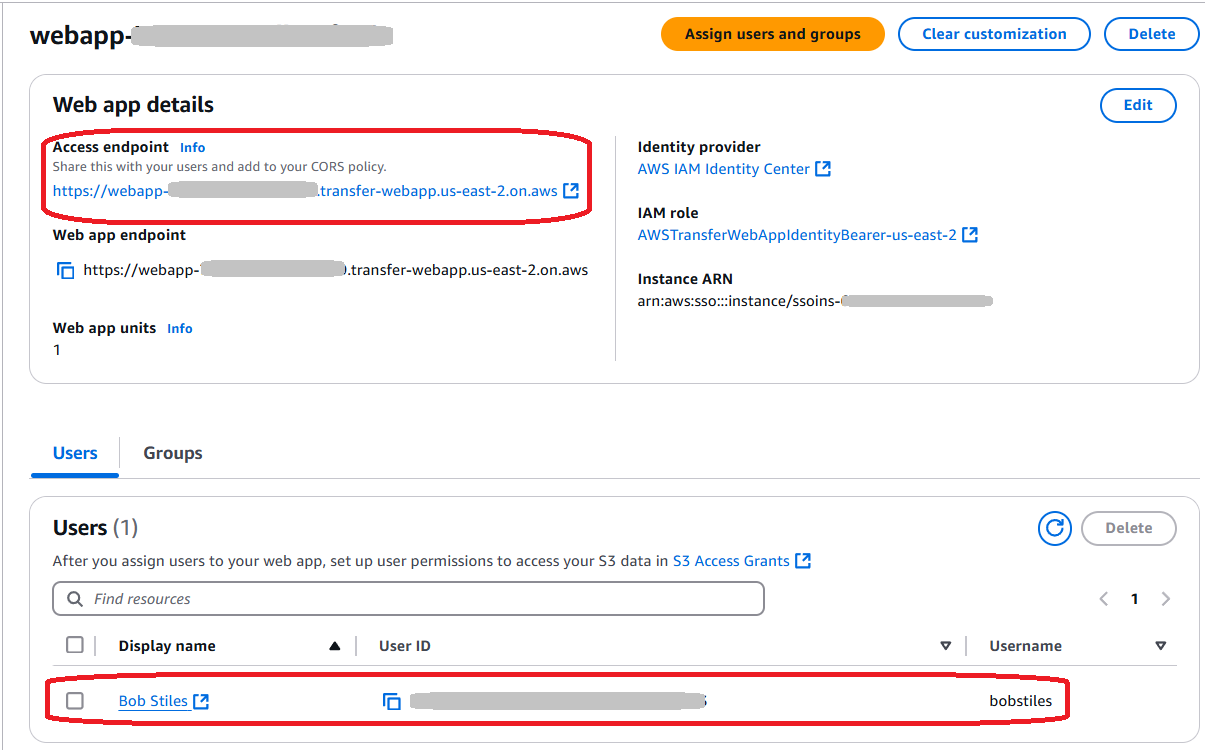 Pantalla que muestra los detalles de la aplicación web creada durante el tutorial.