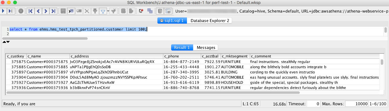 Accès inter-comptes aux données du métastore Hive et de Simple Storage Service (Amazon S3) dans SQL Workbench.