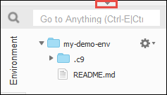 Afficher à nouveau la barre de menu dans l' AWS Cloud9 IDE