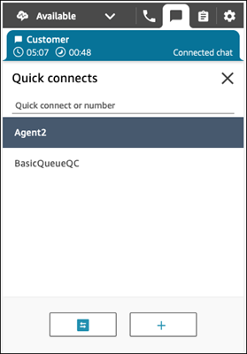 Le CCP, l'agent et le client se sont connectés par chat.