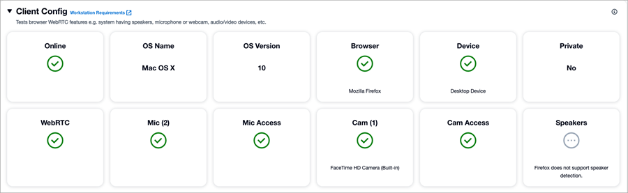 Exemple de station de travail répondant à toutes les exigences d'Amazon Connect.