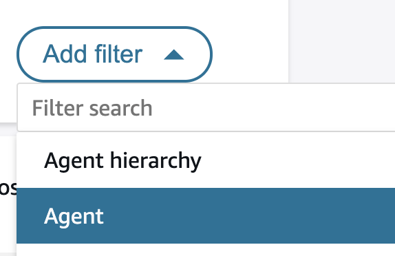 Filtrer la recherche - Agent.