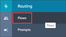 Menu affichant « Routage » et « Flux »
