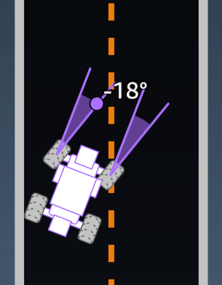 Image : paramètre d'entrée de la fonction de DeepRacer récompense AWS desteering_angle.