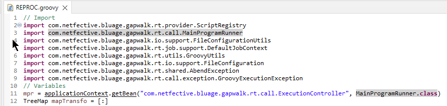 . MainProgramRunner : obtenir une instance