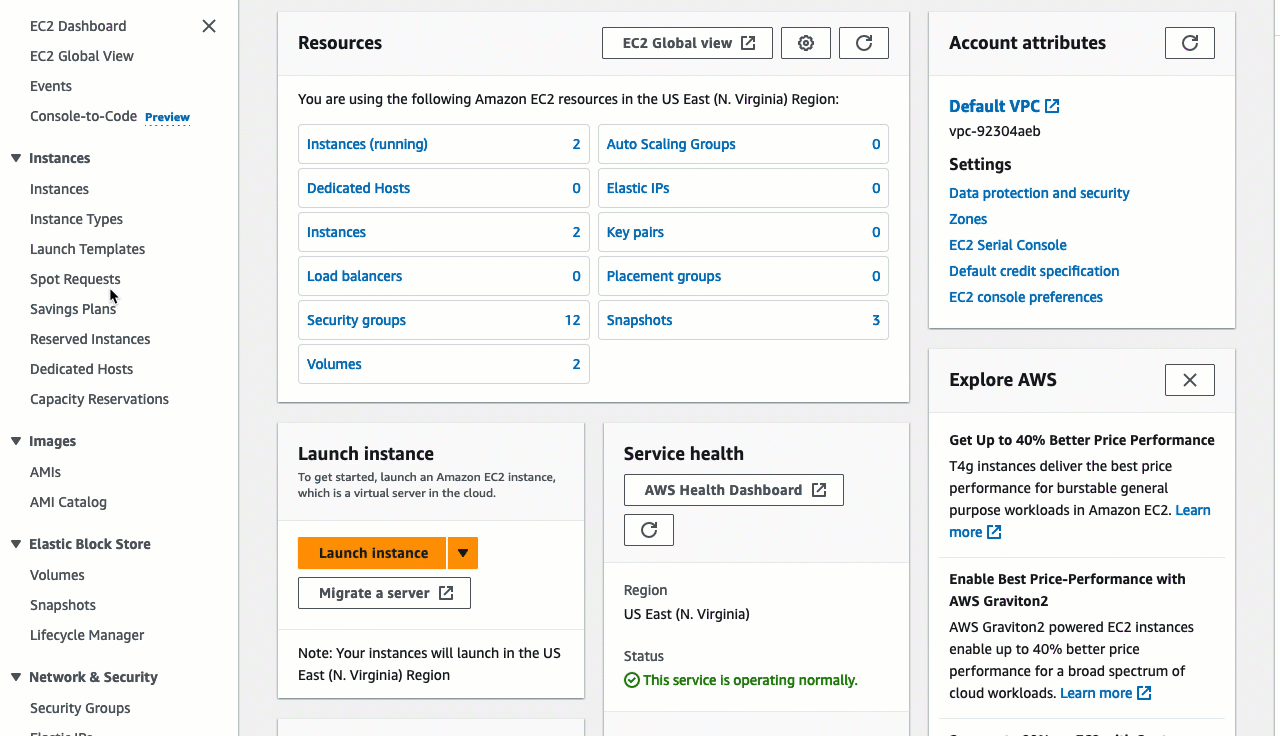 Animasi ini menunjukkan cara mendapatkan saran tipe instance menggunakan pencari tipe EC2 instance. Untuk versi teks dari animasi ini, lihat langkah-langkah dalam prosedur sebelumnya.