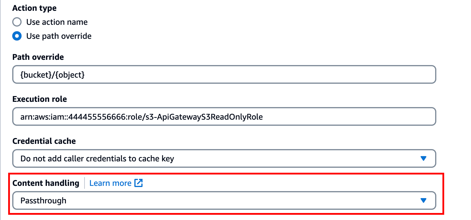 Siapkan GET metode di konsol API Gateway.