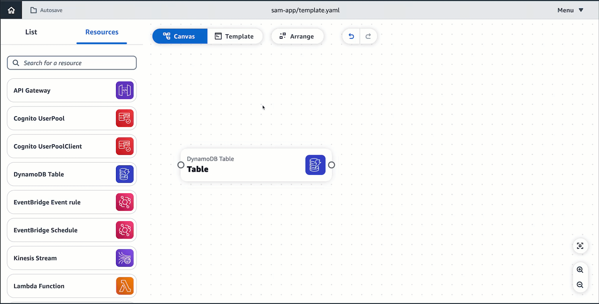 Memilih Template View dan memodifikasi kode infrastruktur dari sana.