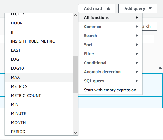 The Add math setting