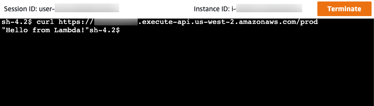 You use Session Manager to invoke your API from within your Amazon VPC.