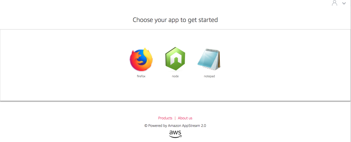 Pink color theme applied to application catalog page