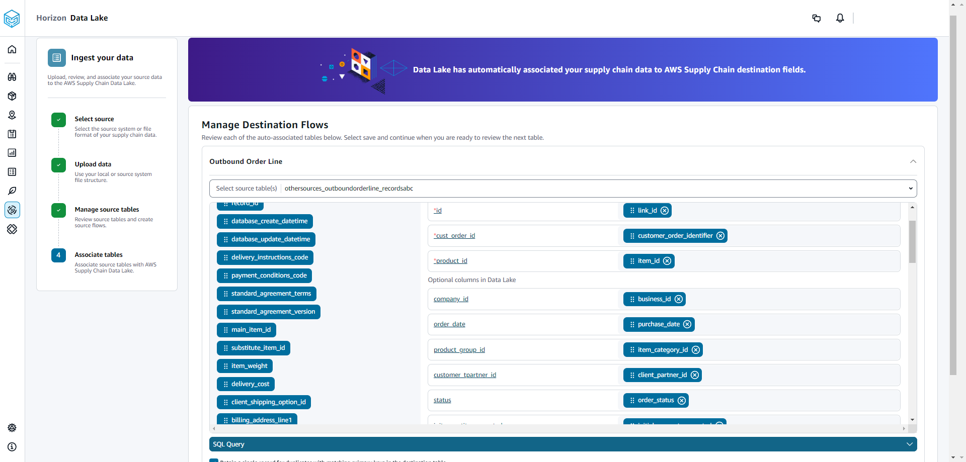 Managing destination flows