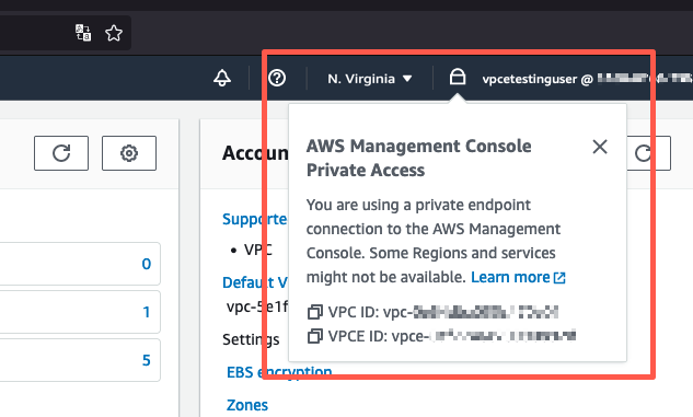 https://docs.aws.amazon.com/images/awsconsolehelpdocs/latest/gsg/images/console-private-access-verify.png