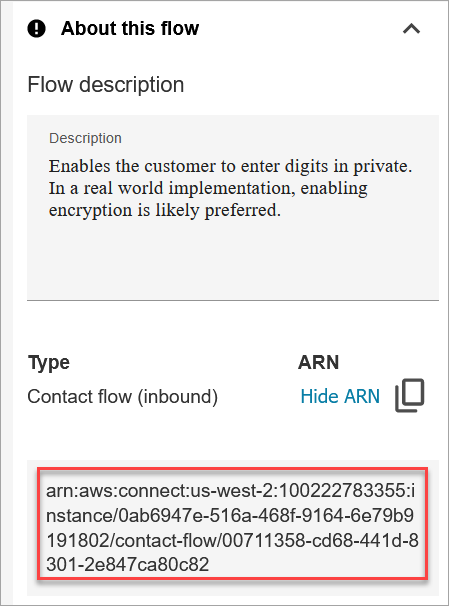 The flowARN for the step-by-step guide.