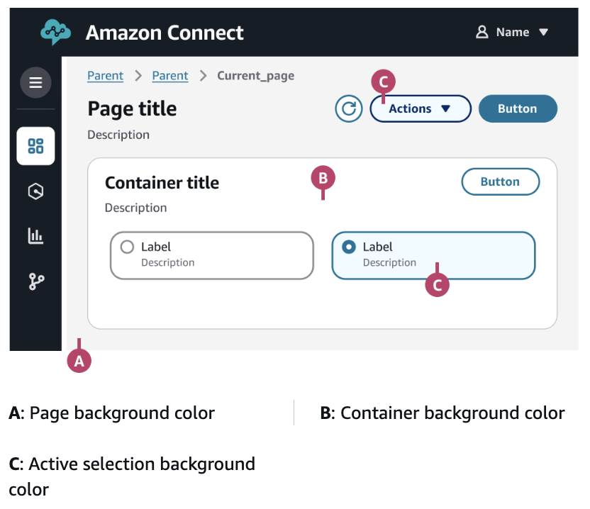 Workspace theme for canvas color scheme.