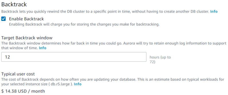 How Amazon Aurora Backtrack works