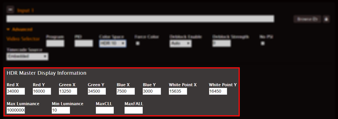An image of the AWS Elemental Server web interface.