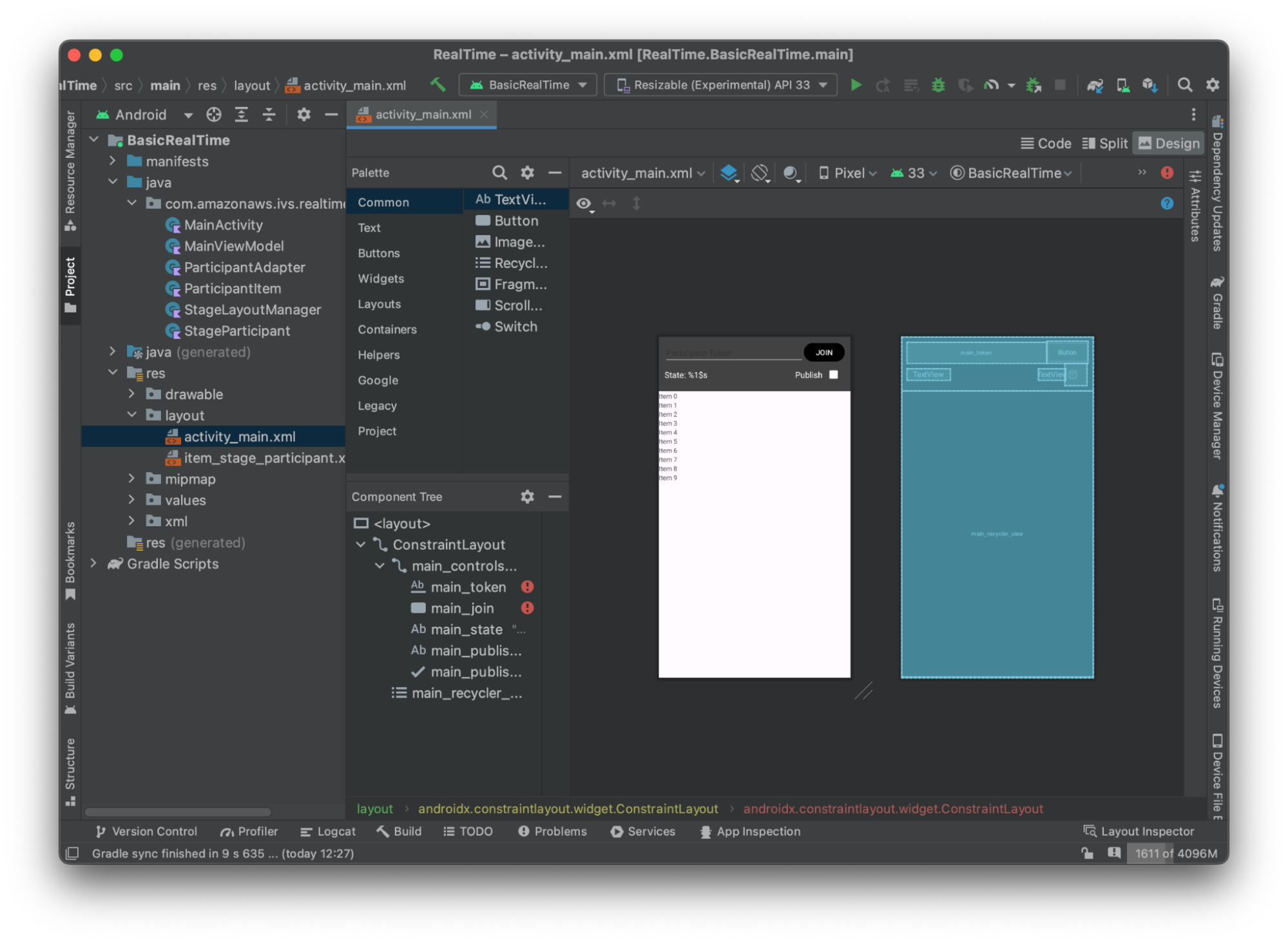 Set up the publishing layout for your Android app.