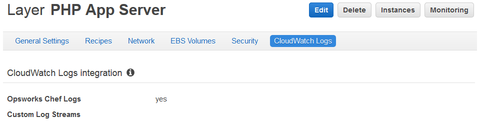 CloudWatch Logs is enabled