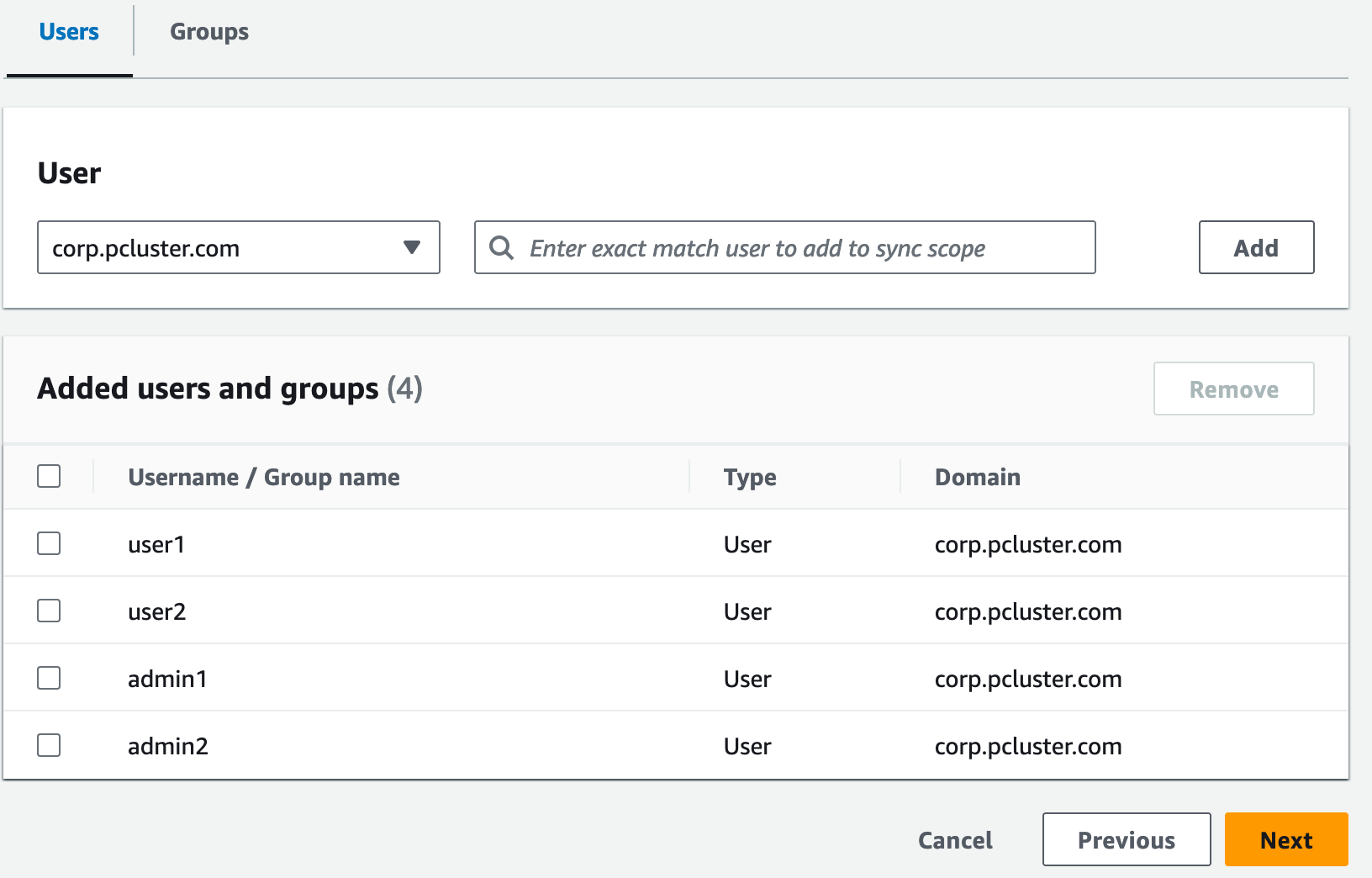 Screenshot highlighting Next button.