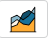 Area line chart icon