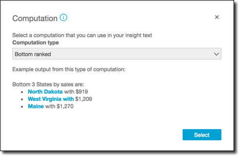 Computation screen.