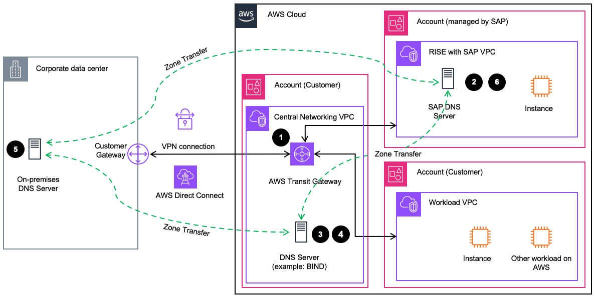 DNS Zone Transfer in RISE
