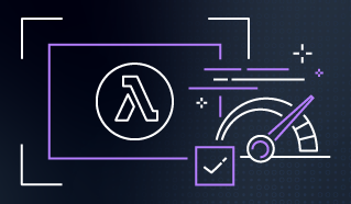 Lambda logo with checkmark and performance meter indicating optimization.
