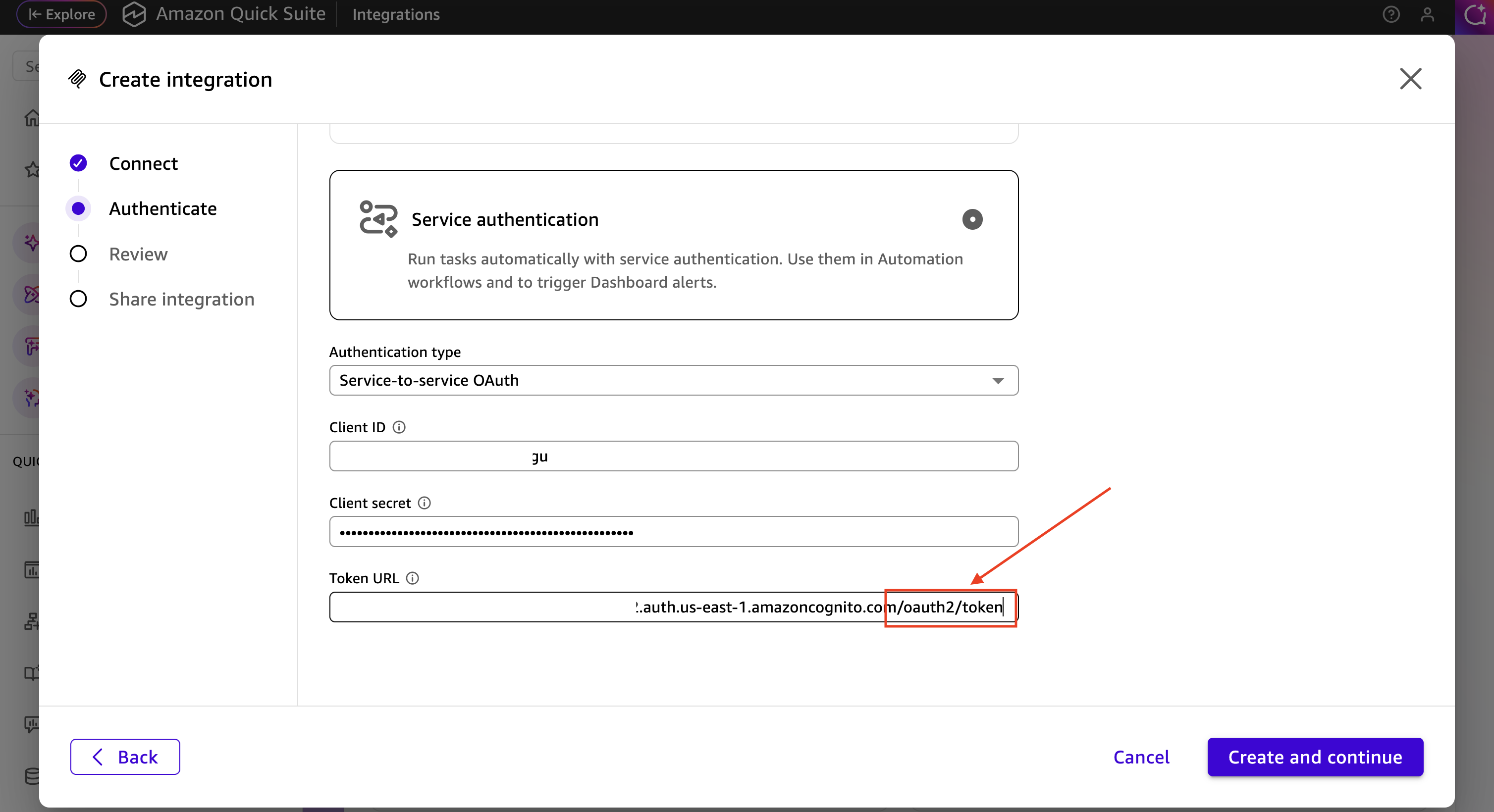 QuickSuite MCP Tool Agent Auth